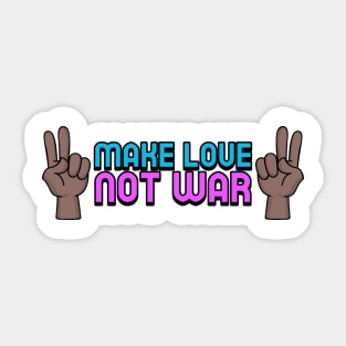 Make Love, Not War Sticker